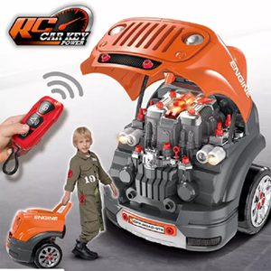 اسباب بازی ماشین ریموت دار موتور مستر Motor Master مدل کاپوت جیپ Kids JEEP Engine Toy_اسباب بازی ماشین